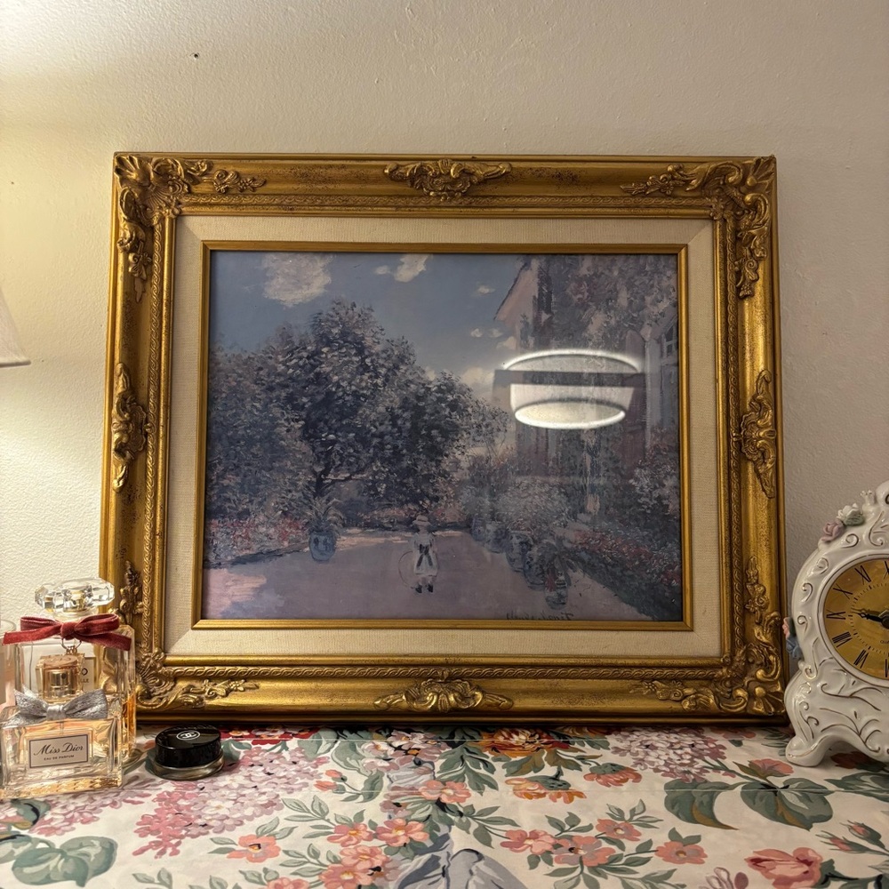 Gold Ornate Frame with Impressionist Art Print
